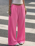 autumn cross-border hot girl style women's high-waisted slimming patchwork loose wide-leg sweatpants