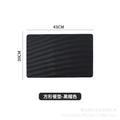 Square placemat - obsidian color