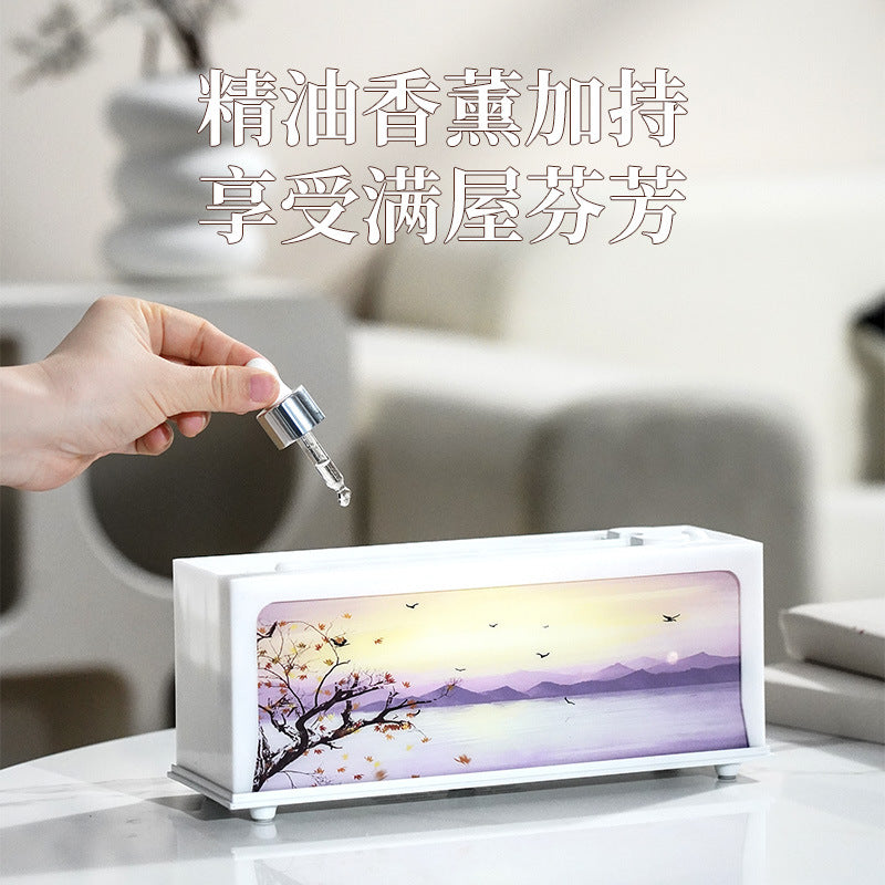 new arrival artificial fireplace aromatherapy machine desktop for home remote control humidifier colorful atmosphere light aromatherapy machine wholesale