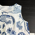 Girls' summer outfit : plant print casual sleeveless tank top and pants two-piece set - new cross-border wholesale & dropshipping