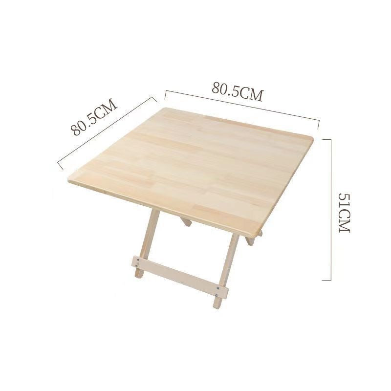 Solid wood folding table - portable dining table - perfect for rentals, simple folding table, square folding table, night market stall table, outdoor folding table