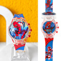 Kids' spider-man watch for boys - zettai revice & ultraman trigger style - flashing, drop-proof, electronic, luminous, and waterproof - perfect for preschoolers!