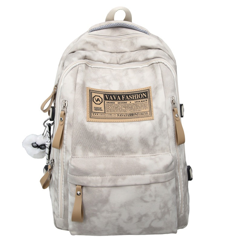 School bag female large capacity junior high school student backpack male new outdoor sports travel bag Korean version casual backpack