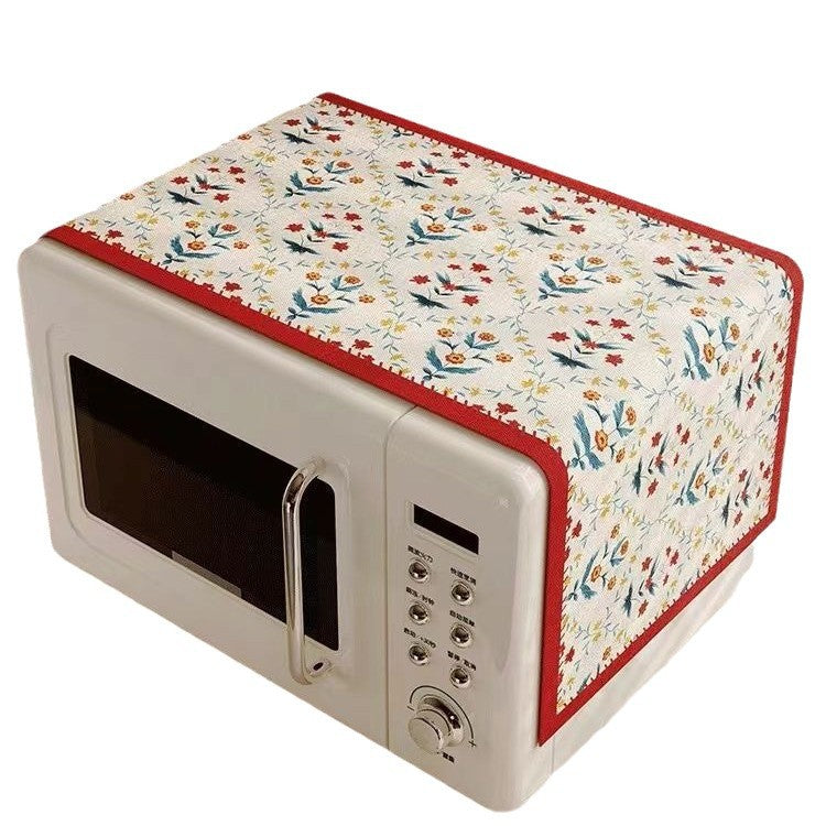 Kitchen oven cover cloth microwave oven abrasion resistant dustproof pad refrigerator decoration accessible luxury high-end oil-proof waterproof cover cloth