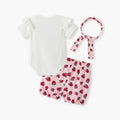 Girls'  new summer outfit, class a clothing, infant and toddler korean style cute romper top two-piece set