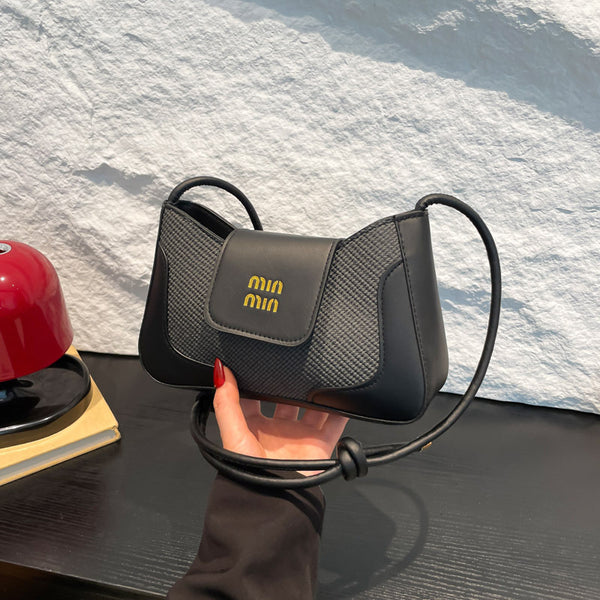 Retro underarm crescent bag women's 2025 new trendy fashion women's bag simple and versatile single shoulder crossbody small square bag