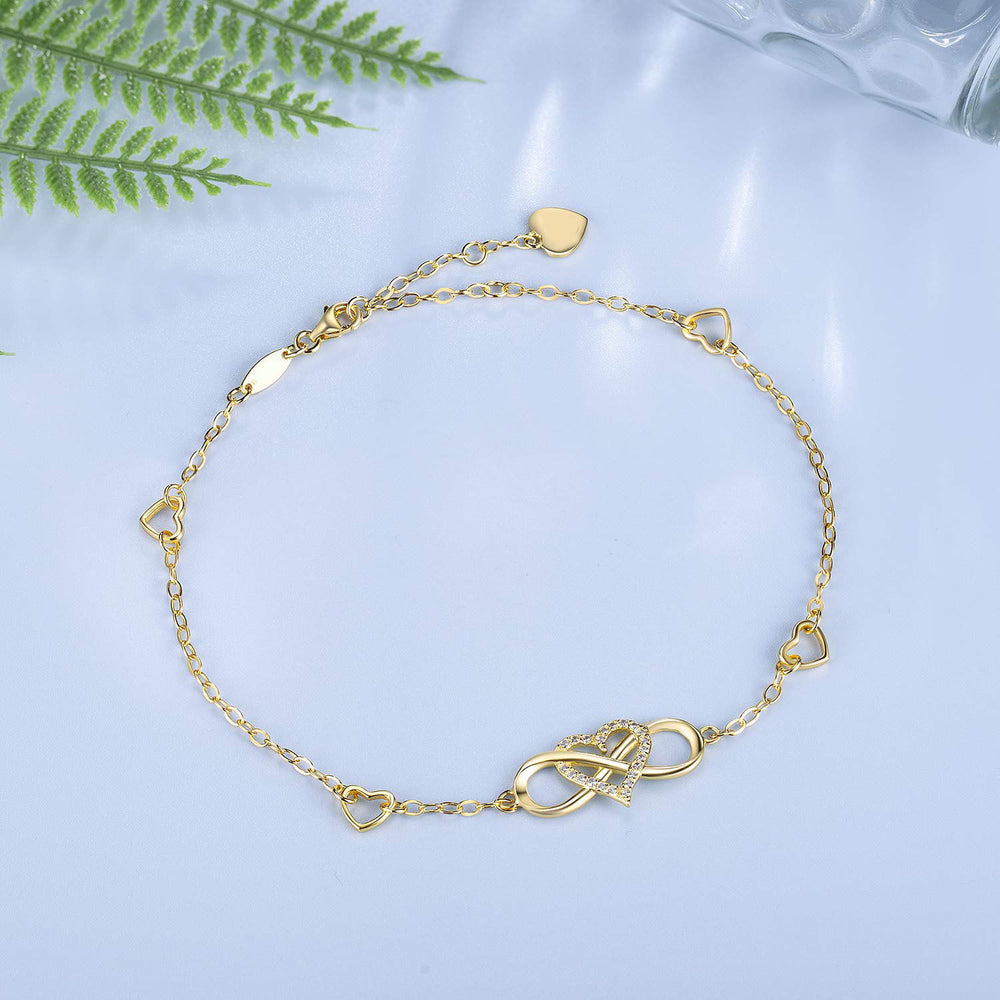 Unlimited love necklace for women - european and american minimalist heart-shaped choker necklace, cross-border direct supply, european and american minimalist style