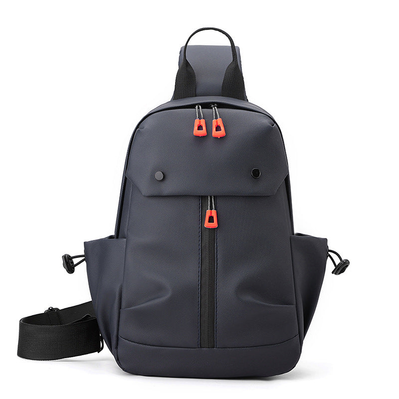 Cross-border breast bag men's casual versatile shoulder bag outdoor sports cycling messenger bag Korean version trendy fashion handbag
