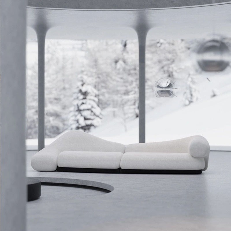Scandinaviancasual curved fabric creative sofa designer accessible luxury beauty salon store reception special-shaped casual sofa