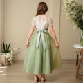Hot-selling girls' summer dresses for export: children's mesh embroidered princess dresses, new chinese style ancient style long gowns