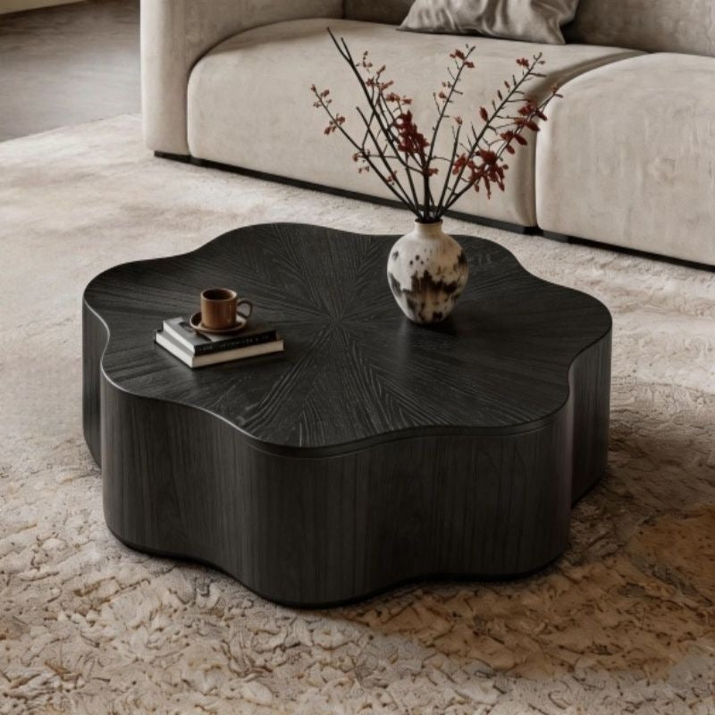 Butterfly coffee table can be rotated new chinoiserie normcore coffee table living room for home medieval style environmental-friendly petal cloud tea table