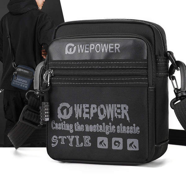WEPOWER New Cross-border Men's Trend Fashion Shoulder Bag Outdoor Travel Personalized Multi-layer Crossbody Bag Men's Bag