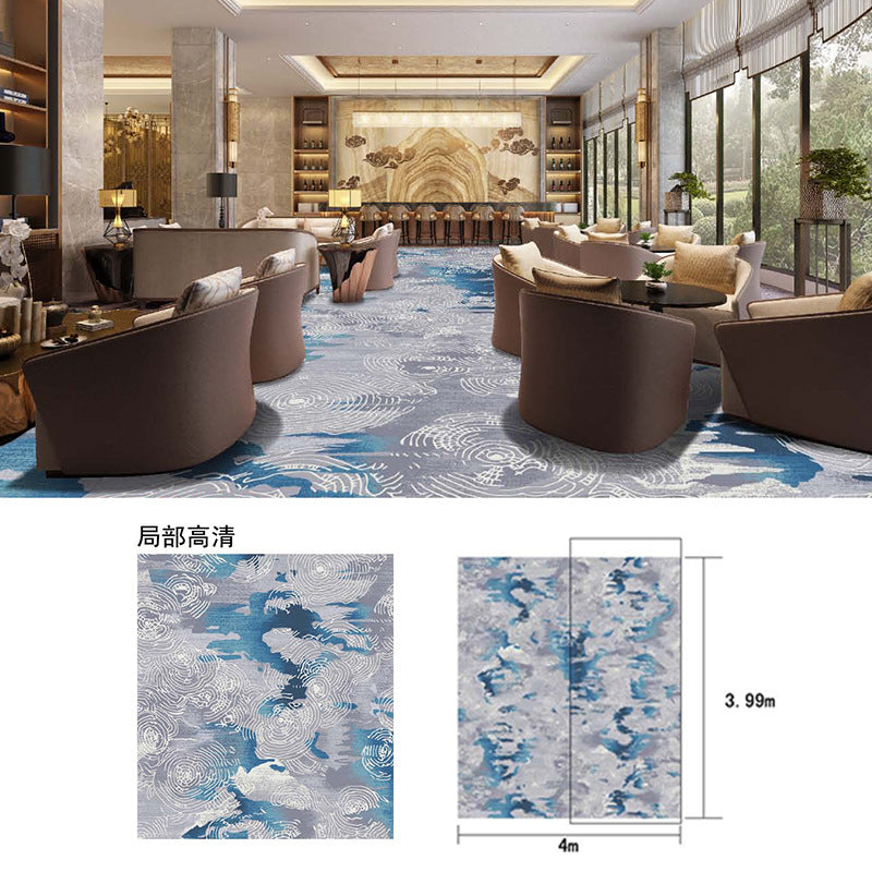 New chinoiserie hotel banquet hall carpet nylon 800g thickened fire retardant 4m large sheets whole patchwork commercial