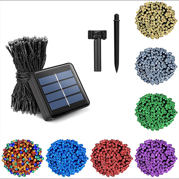 Processing custom led solar light string Christmas lights decorative lights outdoor waterproof ambient light engineering lighting