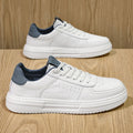 Men's white casual shoes 2025 new winter breathable trendy versatile men's leather casual shoes men's white shoes athletic sneakers