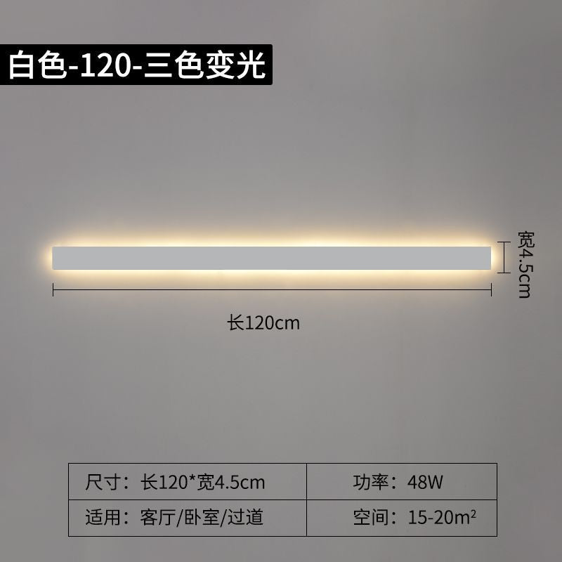 Long strip wall lamp modern casual living room sofa background wall lamp normcore bedroom bedside lamp aisle staircase lamp