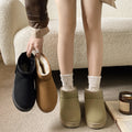 Snow boots plus sizeexportwinternew arrivalflatsshort barrel northeast cotton shoes fleece-linedthickenedheattech snow boots for women