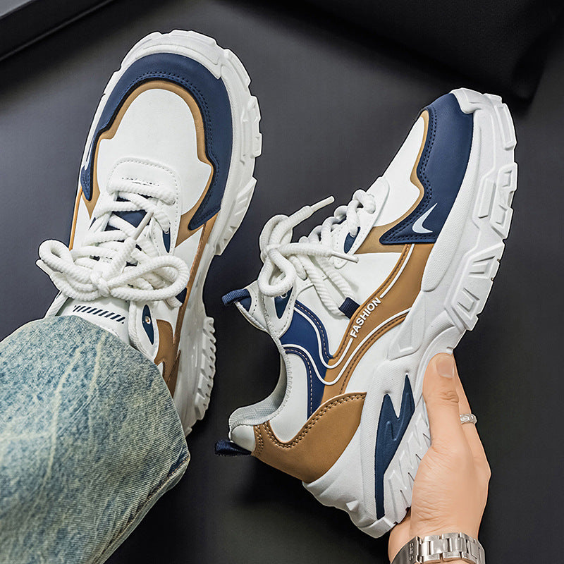 Men's sneakers: 2026 spring collection - thick-soled, non-slip, casual, versatile, trendy student shoes, running shoes for men