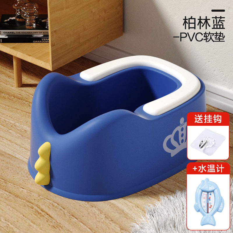 Kids' potty training wash basin - baby plastic girl's toilet training seat - infant squatting wash basin for gentle cleansing