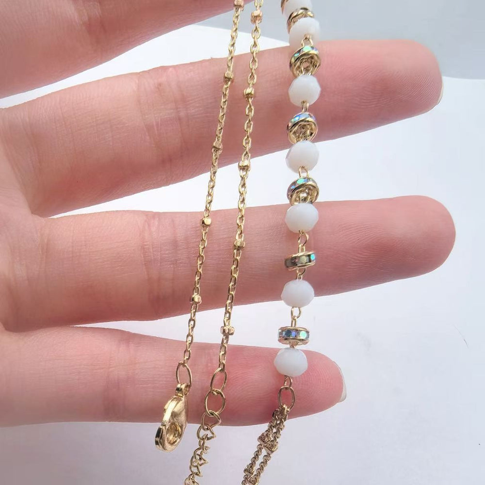 Starfish shell dolphin long chain finger chain chain extension chain diy bracelet accessories material featured tail chain bracelet