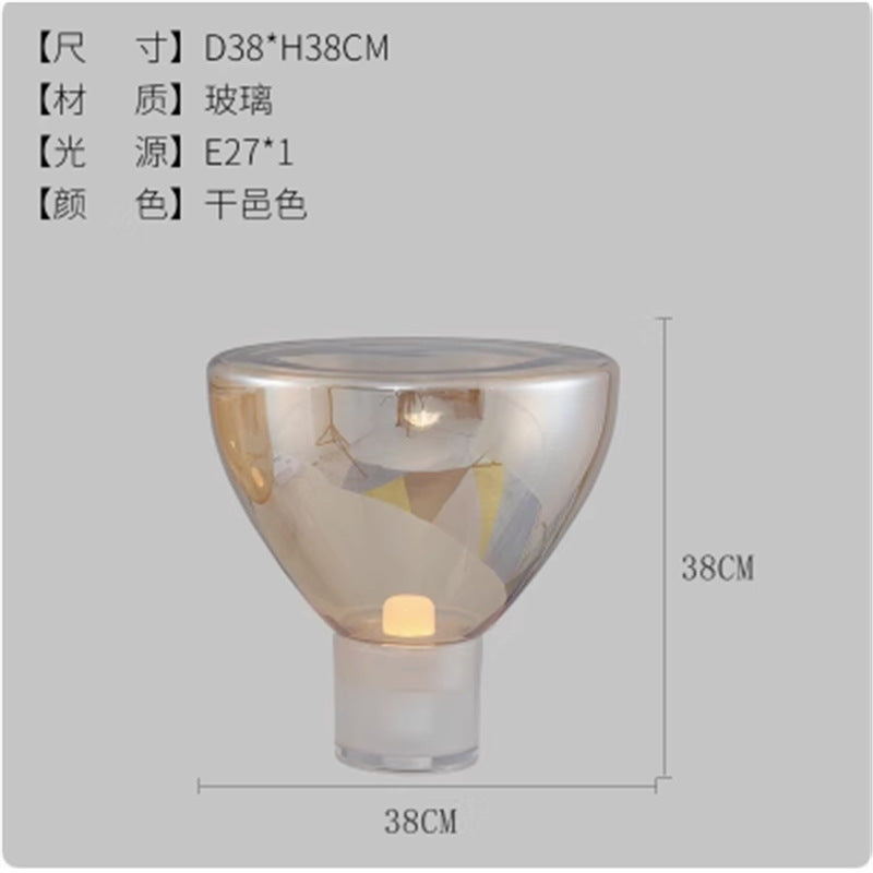 Modern minimalist glass table lamp - bedroom bedside lamp - designer high-end nordic style - living room, study, decorative home & hotel lighting