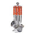 New year's stainless steel kitchen utensil set - premium 7-piece set including soup ladle, spatula, and skimmer - wholesale for home cooking