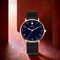 Amora casual women's watch - silent quartz watch for middle and high school students, perfect for exams - minimalist, stylish design with starry night luminous dial