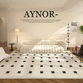 Diatom silk rug - new living room & bedroom bedside mat - waterproof, stain-resistant, wipeable, premium cream style, durable floor mat