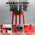 Plastic stool thickenedfor home dining table cooked rubber stool casual high stool scandinavian living room backrest square round windmill new