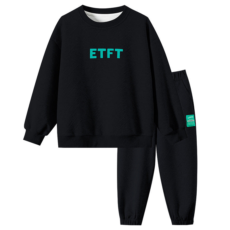 Boys' autumn sports sweatshirt set - new  collection: trendy, loose-fit, cool & stylish outerwear for boys