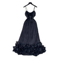 French style sweet camisole dress - women's summer korean high-waisted ruffle trim a-line dress - vacation ready