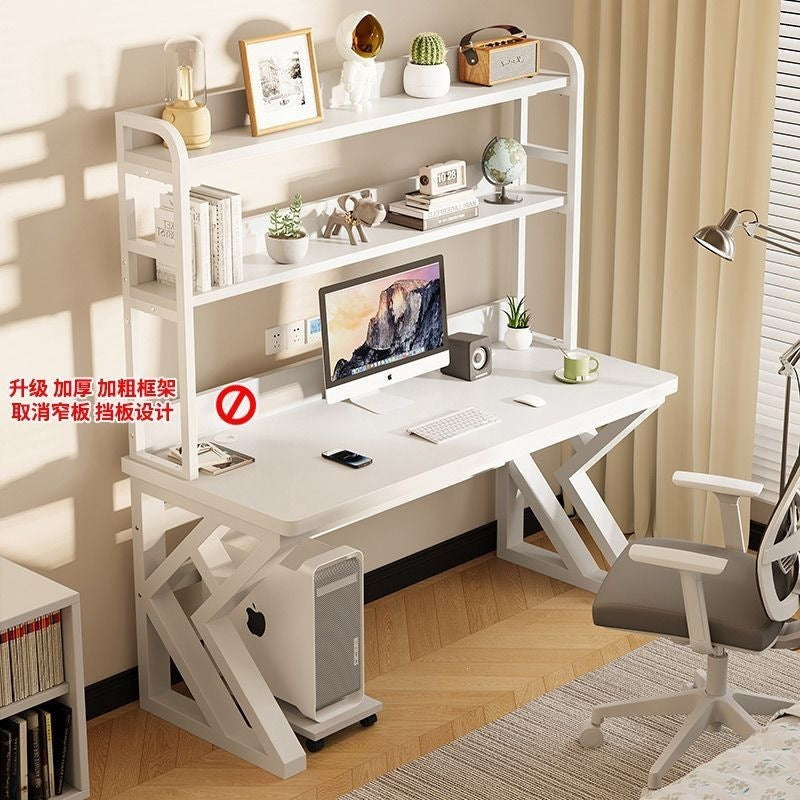 Computer desk home office desk bedroom student desk bookshelf all-in-one with pegboard simple storage study table