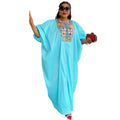 Southeast asia cross-border  sequin appliqué dress african  women's plus size loose robe