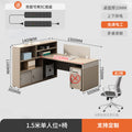Saint li minimalist modern office desk and chair set - office financial partition cubicle - six-seat employee workstation