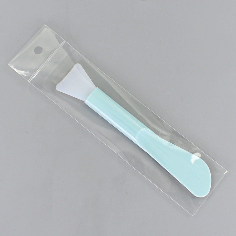 Cosmetic mask tool dual-ended silicone brush scraper mask stick mask brush soft head stirring applicator facial scraper