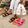 export plus size women's summer new flat sandals - versatile, non-slip, soft sole beach slides
