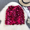 Classy fashion sequin skirt women's summerhigh waista-line miniskirt petites hip-covering one-step skirt