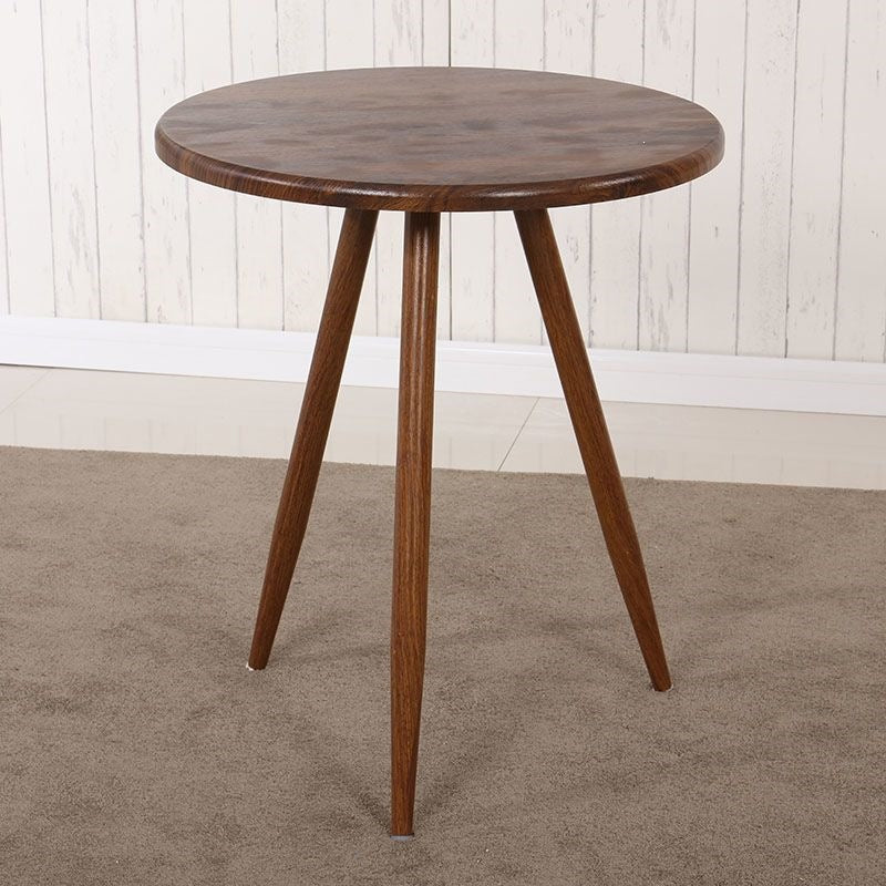 Nordic faux solid wood dining table and chair set - modern minimalist, small apartment friendly, creative casual round table with milk tea shop chairs