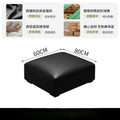 Italian normcore big black cow sofa modern casual small apartment living room straight row four-seater genuine leather art sofa