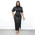 e-commerce independent site   sexy asymmetrical dress evening gown european and american women's clothing