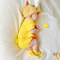 Super cute summer clothes, cute thin khaki baby summer onesie, short-sleeved baby clothes for men and women, cartoon