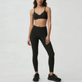 new arrival yoga clothes high waist hip lift tummy control slimming look sling beautiful back running sports intimates bra suit for women