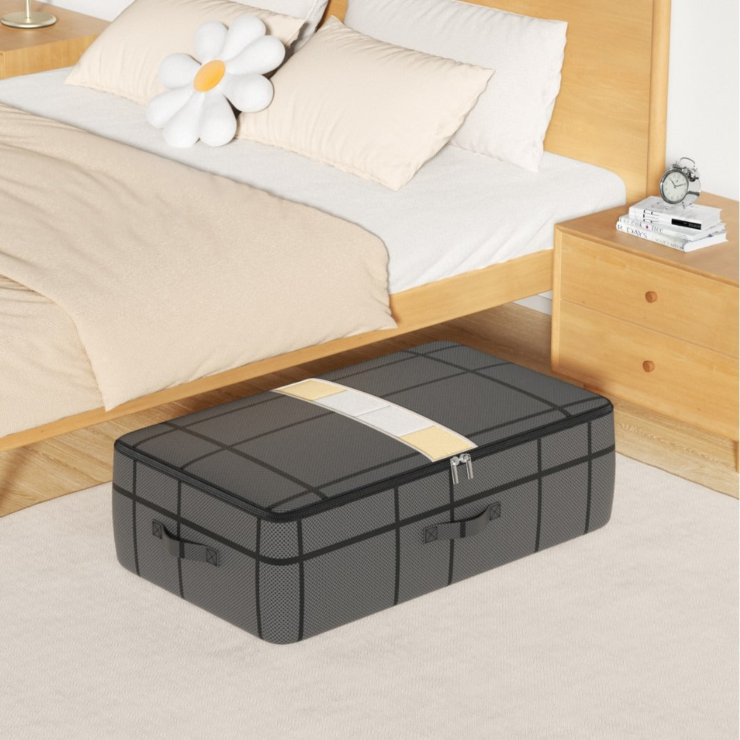 Cross-border large pane, under-bed storage bag, household flat storage, organizing box, and folding storage storage artifact under the bed