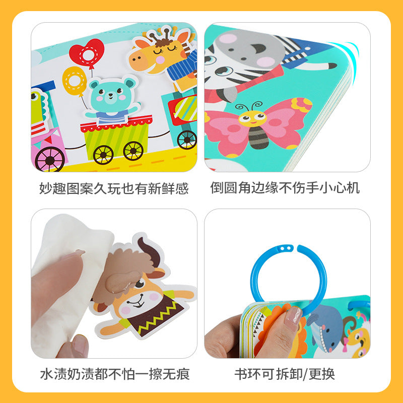 【half price clearance】kids enlightenment quiet book early education baby cognition cards preschool educational toys