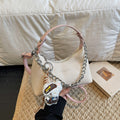 2026 spring new chain bag women's bag trendy versatile handbag small crossbody bag light luxury texture commuter shoulder bag