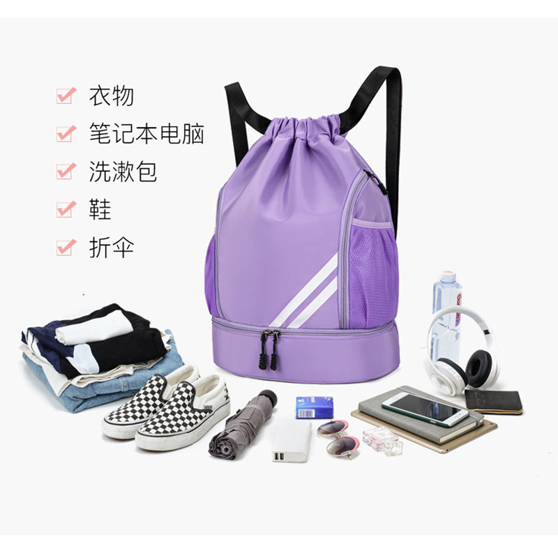 New bundle bag backpack casual travel bag large capacity folding backpack sports basketball bag travel shoes warehouse bag