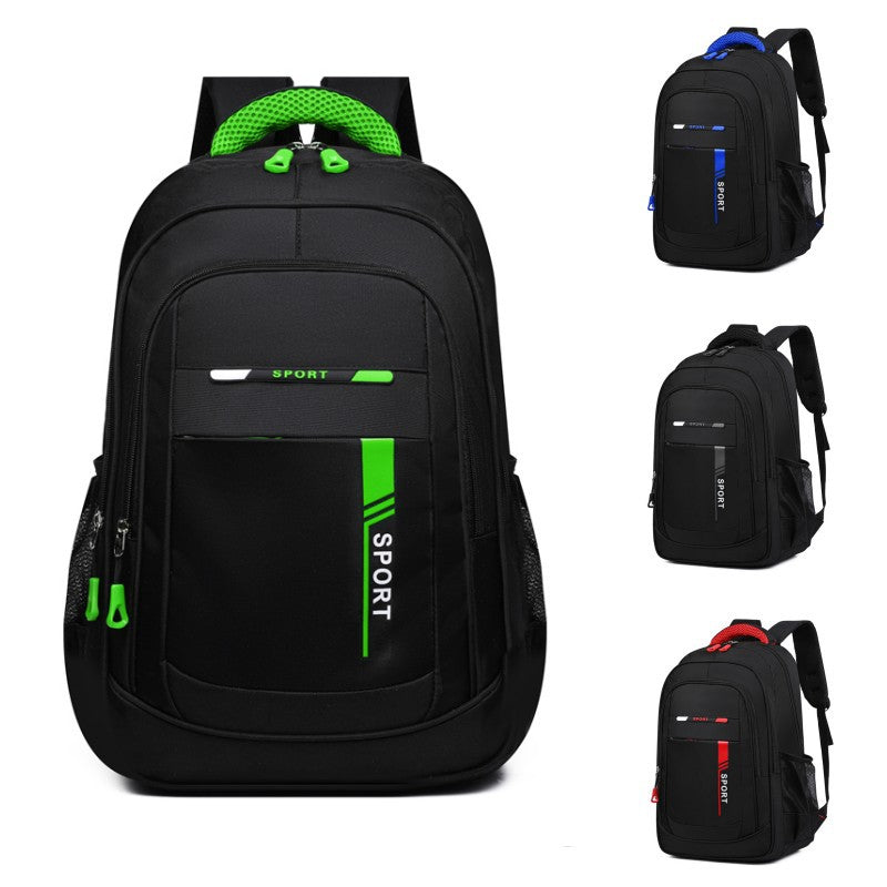 New large-capacity men's casual simple backpack travel computer backpack female junior high school high school college student schoolbag