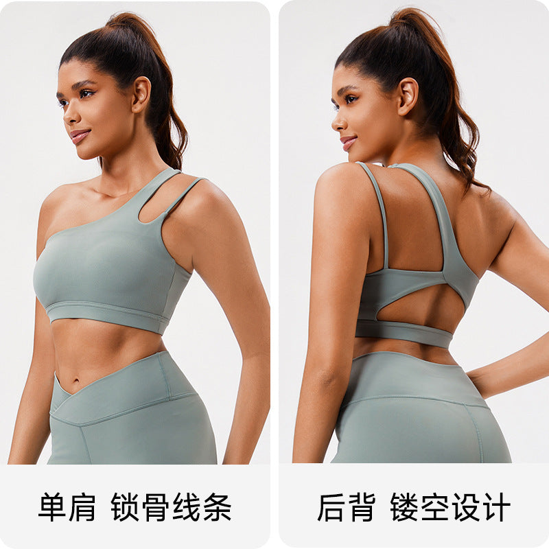 European and american style one-shoulder yoga outfit - activewear, outdoor fitness set, casual compression, versatile, slimming bodysuit - custom options available