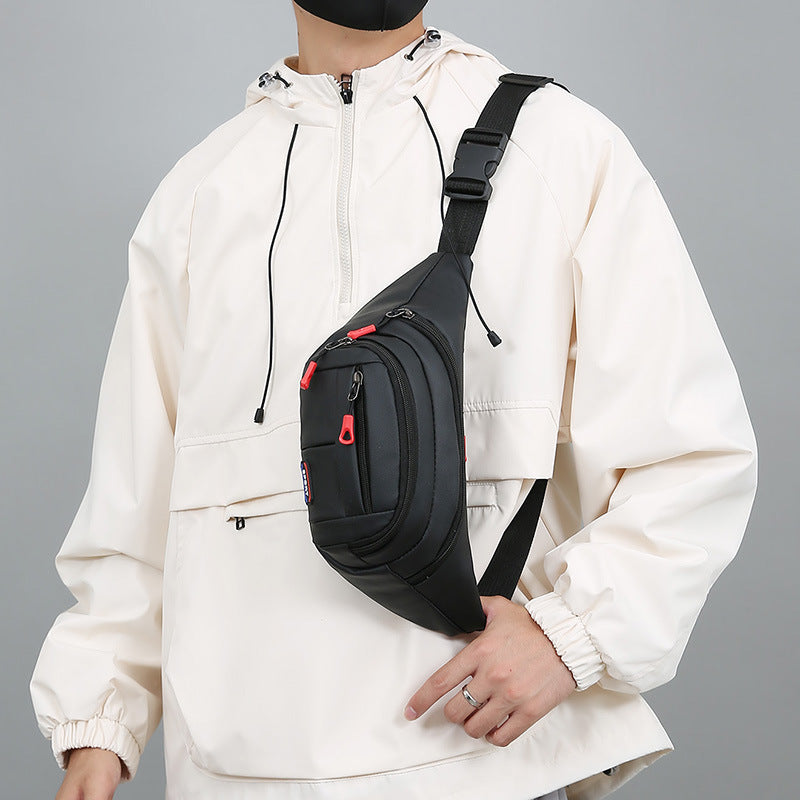 Sports Outdoor Multifunctional Fanny Bag Boys and Girls Large Capacity Simple Fashion Shoulder Bag Portable and Lightweight Oblique Span Bag