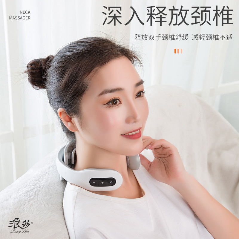 Cervical spine massager neck massager multifunctional spine neck shoulder neck hot compress neck protector for home